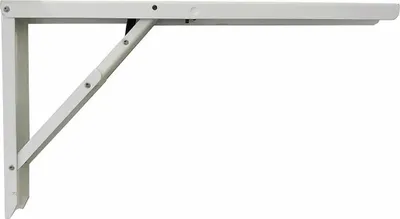 Produktbild von Faltbare Stahlwinkel Weiß Abdeck-Tisch 30x52cm
