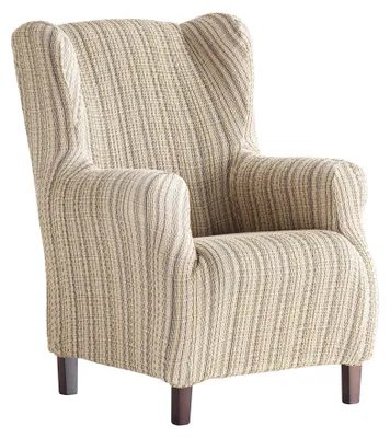 Productafbeelding van Fauteuilhoes elastisch voor oorfauteuil 33x42x8 cm beige
