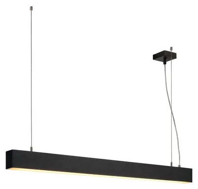 Produktbild von SLV 1001400 GLENOS Pendelleuchte mattschwarz 1m 43W 3000K