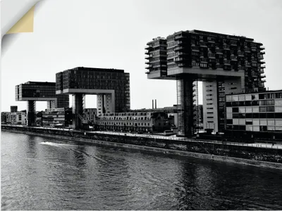 Produktbild von ARTland Wandbild, selbstklebend Kranhäuser in Rheinauhafen in Köln Größe: 60x45 cm