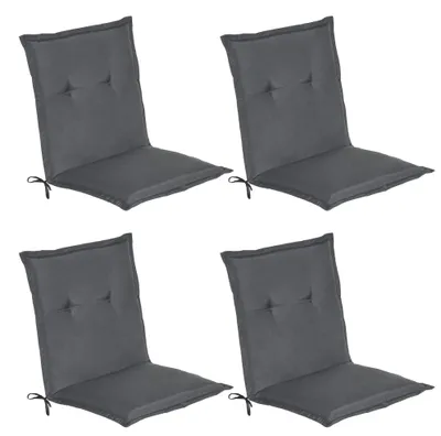 Produktbild von Beautissu 4er Set Niedriglehner Auflage Loft NL, 100x50x6cm, Graphitgrau