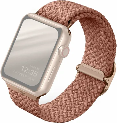 Imagen del producto de Correa trenzada Pasek UNIQ para Apple Watch 40/41/42 mm, color rosa
