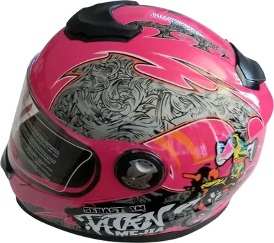 Produktbild von Integralhelm Helm Kinderhelm Motorradhelm Motorrad Crosshelm Mejia pink Größe XXS