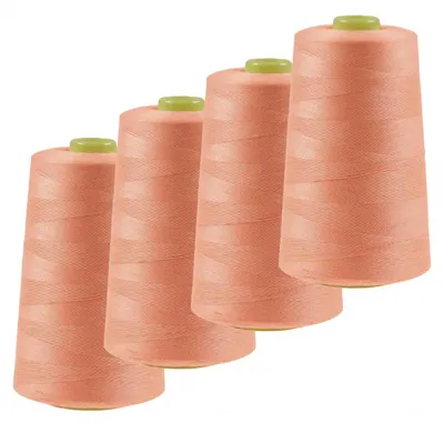 Produktbild von 4 x 4572m Overlock-Garn Overlock-Nähgarn  Polyestergarn Farbe 501 bis 540, Farbe:A539 altrosa