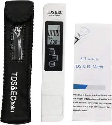 Productafbeelding van Waterkwaliteit Tester - PH-meter TDS EC - Aquarium Onderhoud - Hoge Precisie Meting - 0-14 PH - Wit
