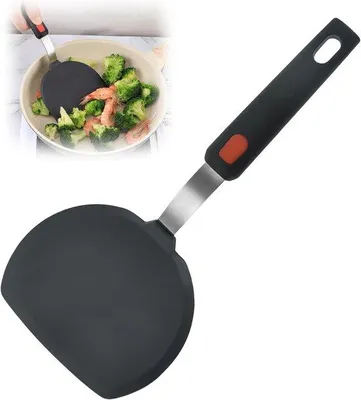 Obrázok produktu pre Veľká silikónová lopatka na palacinky, čierna, odolná voči teplu