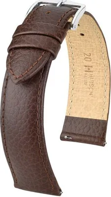 Produktbild von Hirsch Uhrenarmband Kansas L braun 20 mm