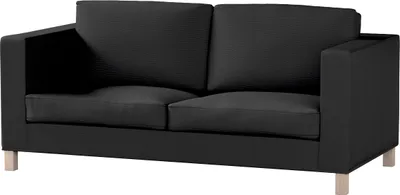 Produktbild von Dekoria Bezug für Karlanda Schlafsofa, kurz, schwarz, Bezug für Schlafsofa Karlanda kurz