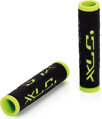 Produktbild von XLC GR-G07 Griffe Dual Colour, 125 mm, Ø 22 mm, schwarz/grün (1 Paar)