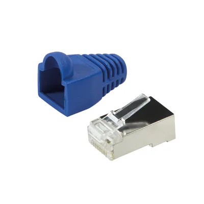 Produktbild von LogiLink MP0014, RJ-45, Blau, Gold, 100 Stück(e)