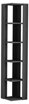 Produktbild von Holzbücherregal "Nati" – 32 x 32 x 161 cm – Anthrazitgrau
