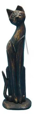 Produktbild von Design Katze Figur Garten Statue Skulptur Figuren Skulpturen Dekoration C328a