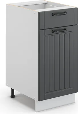 Produktbild von Küchenunterschrank Vicco Fame-Line Anthrazit Landhaus 40 cm ohne Arbeitsplatte, Model 36009
