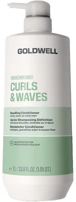 Imagen del producto de Acondicionador Goldwell Dualsenses para rizos y ondas, formato económico de 1000 ml