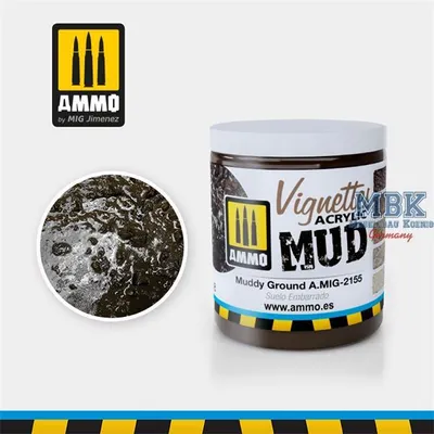 Imagen del producto de Ammo of MIG AMIG2155: Base para modelismo "Terreno embarrado" (100 ml)