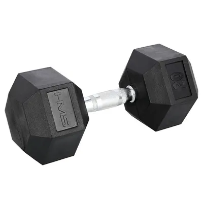 Obrázok produktu pre HMS Hexagonal 20 kg Čierna Jednoručná činka