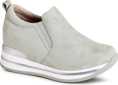 Produktbild von topschuhe24 2666 Damen Keil Halbschuhe Hidden Wedges Slipper, Farbe:Light Green, Größe:39 EU