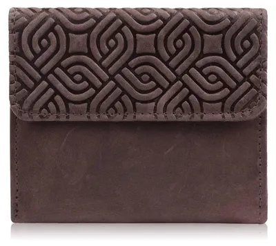 Produktbild von Paolo Peruzzi Damen Echtleder Geldbörse Portemonnaie Portmonee Brieftasche RFID Braun