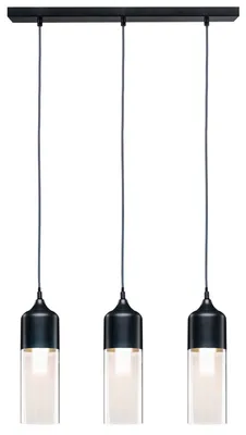 Produktbild von Paulmann Neordic Vanja Pendelleuchte max.3x20W E27 Grau/Klar 230V Glas/Metall