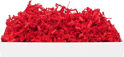 Produktbild von SizzlePak Rot – Füllmaterial aus Papier für Geschenke und Pakete