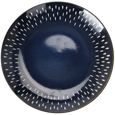 Obrázek produktu pro Keramický mělký talíř tmavě modrý 28 cm