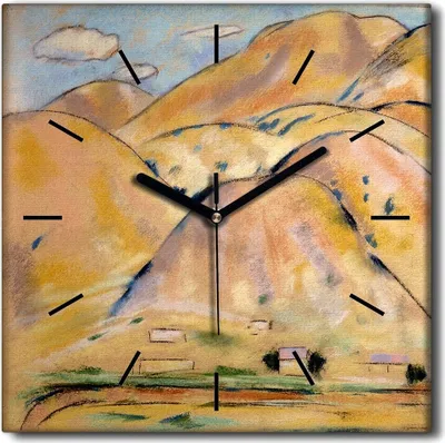 Produktbild von Coloray Uhr auf Leinwand 30x30 cm Wand Uhr Dekoration Wohnzimmer Segeltuch schwarze Hände -Ostseekarte.