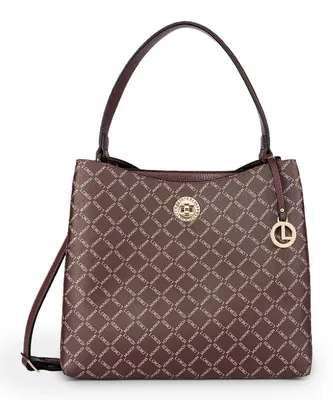 Immagine prodotto di L.CREDI borsa a tracolla borsa a tracolla Filiberta Hobo Bag Chocolate marrone scuro
