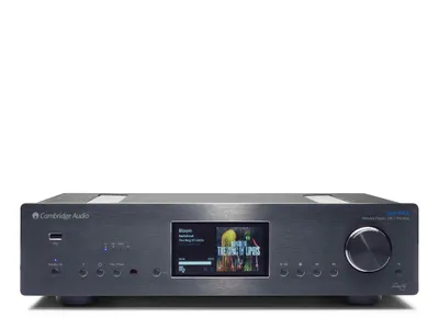 Produktbild von Cambridge Audio Azur 851N, Schwarz, Drehregler, AAC, AAC+, AIFF, ALAC, DSD, FLAC, HE-AAC, MP3, OGG, WAV, WMA, LED, 10,9 cm (4.3"), 11 cm
