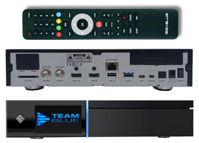 Produktbild von GigaBlue UHD Quad 4K Pro 2x FBC DVB-S2 Twin Tuner 3x USB 3.0 E2 Linux Receiver + 1TB SSD