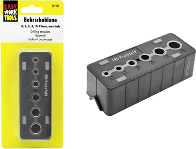 Produktbild von EASY WORK Bohrschablone, metrisch 6 Stück Verkaufseinheit 261033 4332539196050