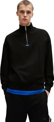 Produktbild von Hugo Neeler 10249110 Blue Halbreißverschluss-sweatshirt Schwarz L Mann Schwarz L