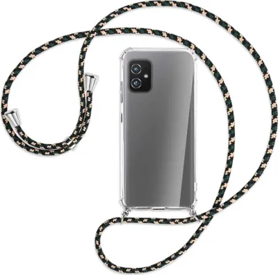 Produktbild von Handykette Backcover-Schutzhülle mit Band (Metall silberfarben) für Asus Zenfone 8 - camouflage