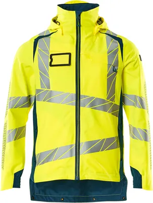 Produktbild von MASCOT Warn-Hardshelljacke 19001 gelb/dunkelpetroleum Uni, 5XL