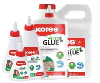 Obrázek produktu pro Kores 75810, 970 ml, 1 kg, Tekutina, Lahvička s lepidlem