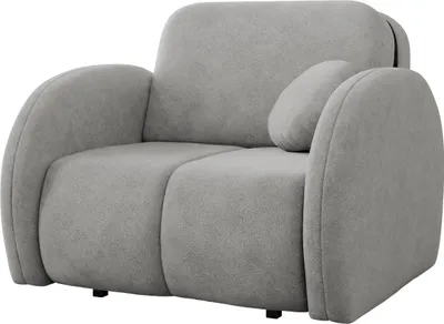 Produktbild von MIRJAN24 Schlafsofa Viva Comfy I, Bettkasten und Schlaffunktion, Metallfüße, 1-Sitzer (Farbe: Velo 633)