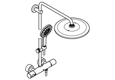 Obrázek produktu pro GROHE Rainshower 310, 111,8 cm, 1,75 m, Zeď