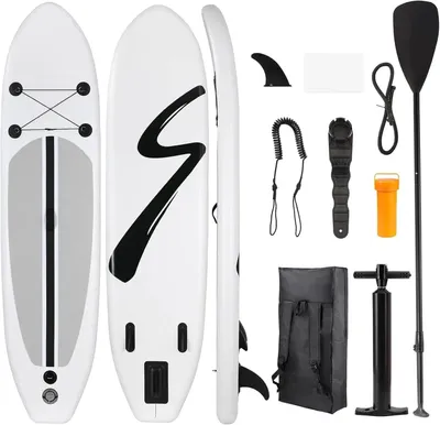 Image de Planche de stand-up paddle gonflable - Planche de paddle - Planche à pagaie - Planche aquatique - Planche de yoga