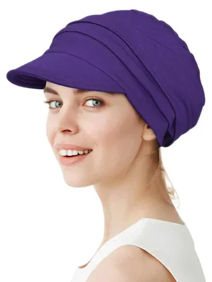 Produktbild von Schlapphut Damen Übergroße Baseballmütze Lila Bambus Atmungsaktiv Einheitsgröße