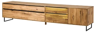 Immagine prodotto di MASSIVMOEBEL24 | Mobile Tv in legno di quercia 235x43x52 oliato naturale WIEN #206