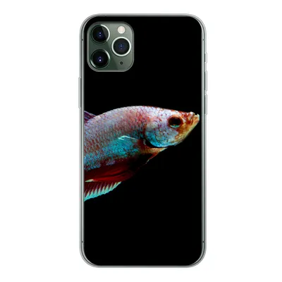 Produktbild von MuchoWow® Handyhülle Schutzhülle Hülle für iPhone 11 Pro Max Fische - Tiere - Licht Silikon Softcase Handy Hülle