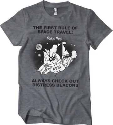 Produktbild von Rick And Morty - Distressed Beacons T-Shirt - Medium - DarkHeather