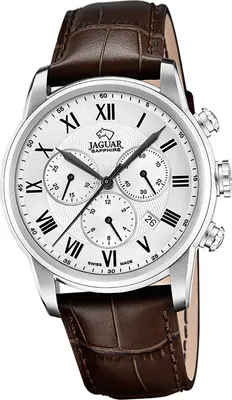 Produktbild von Jaguar Herren Uhr Chronograph Elegant Luxus Leder Armbanduhr Acamar braun D2UJ968/5