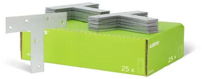 Produktbild von Alberts Flachverbinder | T-Form | sendzimirverzinkt | 140 x 110 x 30 mm | 25er Set