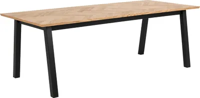 Produktbild von Smuk Esstisch 220 cm Scarlett Eiche - Schwarz