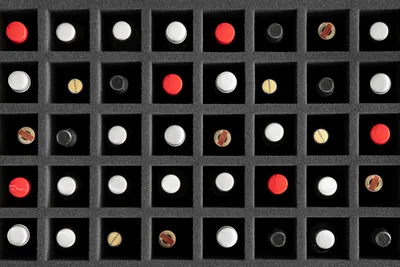 Produktbild von Schaumstoffeinlage 500x500x130 mm mit 100 Fächern für Aufbewahrung