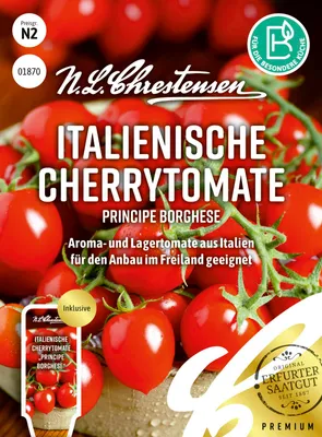 Produktbild von Italienische Cherrytomaten Principe Borghese | Cocktail- / Kirschtomatensamen von N.L. Chrestensen