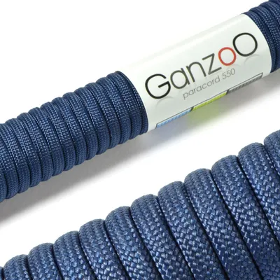 Produktbild von Paracord 550 Seil 4mm Schnur Typ 3, Nylon & Polyester, ideal für Basteln von Hundeleine Halsband Armband/Camping Survival und Outdoor, 30 Meter Allzweckseil 7 Innenstränge, Navyblue Blau