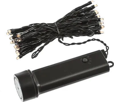 LED Lichterkette Durawise - 48 warmweiße LED - L: 3,5m - 8 Funktionen - Timer - Batterie bis 60 Tage