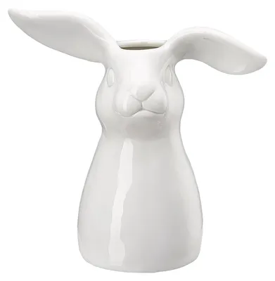 Trompetenvase Porzellan weiß 16 cm, 1 Stück