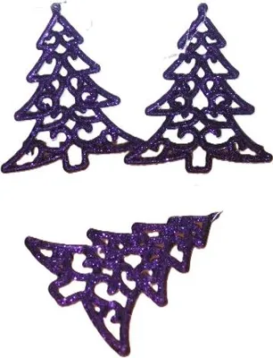 Imagen del producto de Adornos para el árbol de Navidad, 3 unidades - Brillo 7246